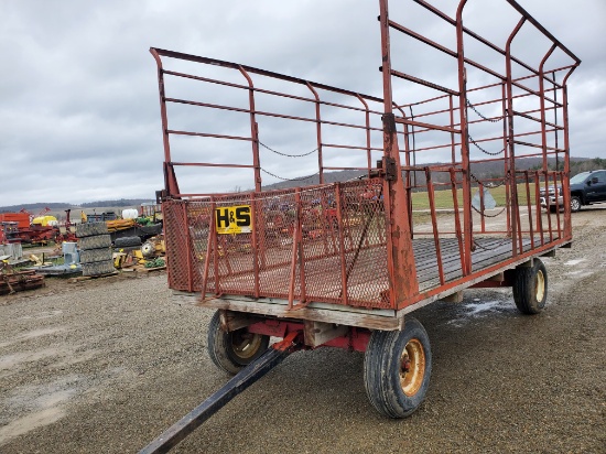 H&S 8X16 Bale Rack with H&S 8 Ton Running Gear