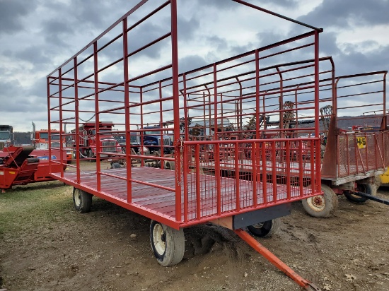 Custom Built Heavy Duty 9' X 20' Bale Throw Rack