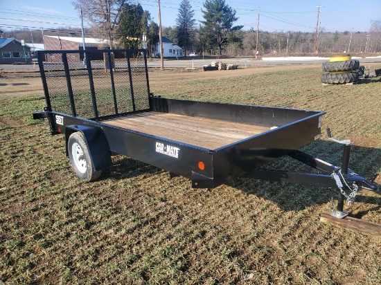 2021 Car Mate 12' Single Axle Trailer With 4'  Rear Tilt Gate
