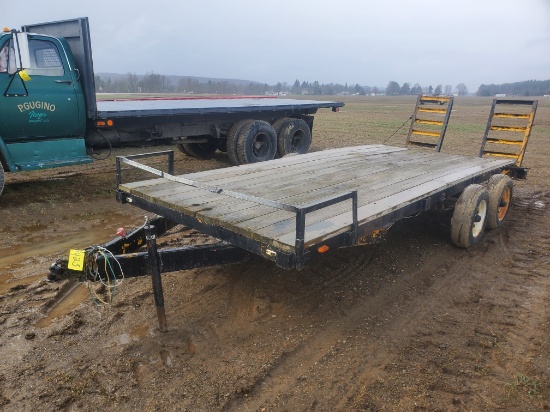 18' Bumper Hitch Trailer With Beaver Tail