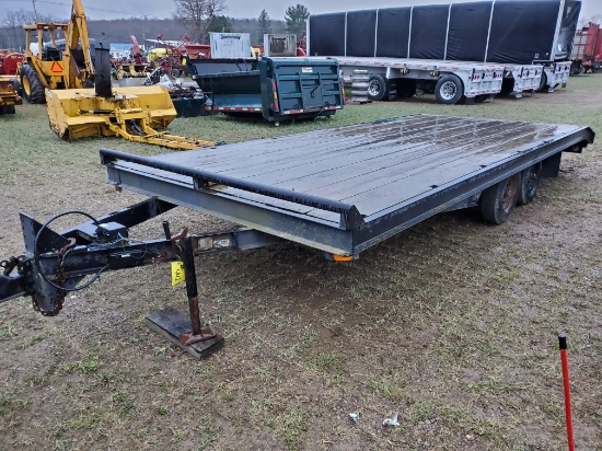 Wards 20' Bumper Hitch Deck Over Trailer With Pull Out Ramps