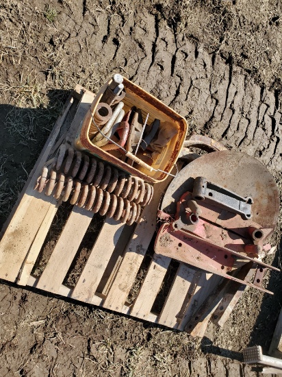 Pallet Of Misc. White Chisel Plow Parts