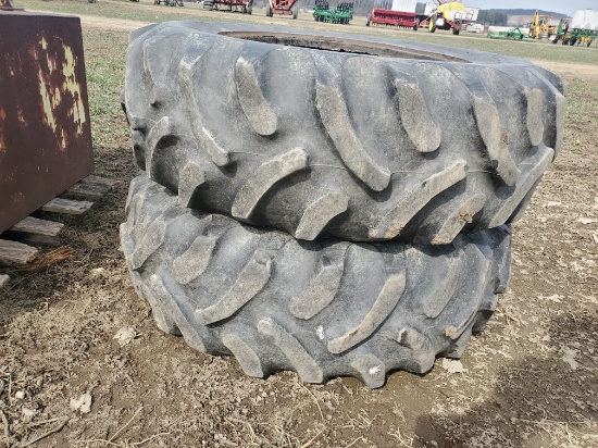 Pair Of 13.6 X 24 Goodyear Dyna Torque Tires II