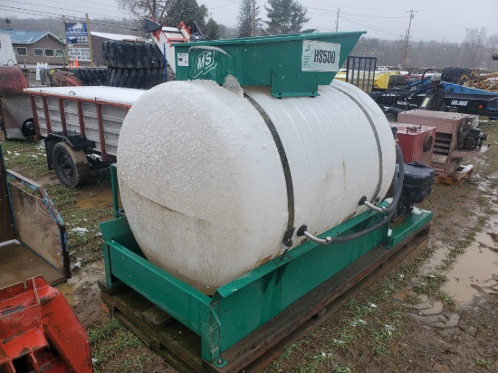 MS  HS500 Skid Mounted Hydroseeder With Pump & Hose S/N-ACE010271