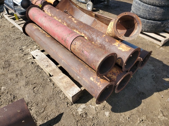 5 Sections Of Steel Blower Pipe With Gooseneck