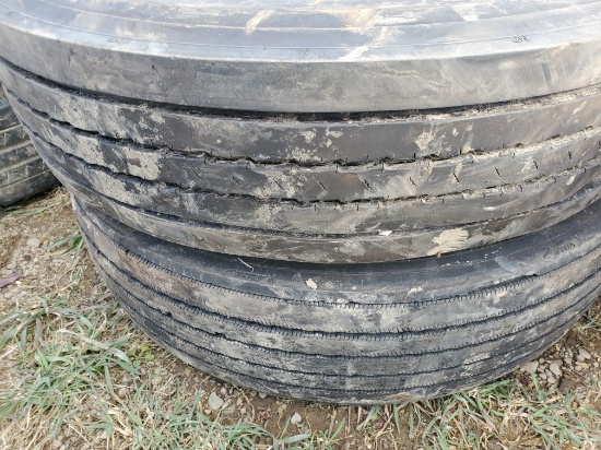 (8) 11R  22.5 Mixed Truck Tires