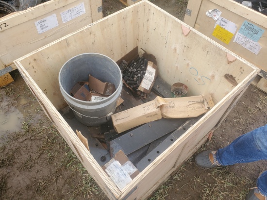 Crate of Plow Points & Chins