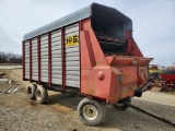 H&S 7+4  16' Forage Box With John Deere 12 Ton Tandem Gear