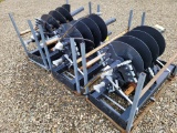New JCT HD Skid Loader Mount Post Hole Auger w/12
