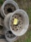 Qty Of 3 14X22.5 Aluminum Hub Pilot Wheels