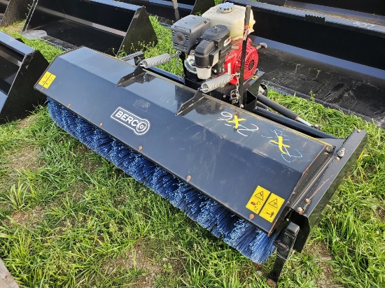 Berco 66" Front Tractor Mount Sweeper With Honda 340 Engine