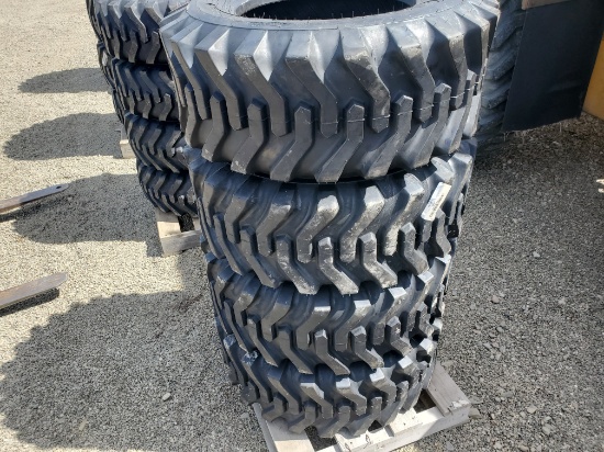 (4) New Camso 12-16.5 12 Ply Skid Steer Tires