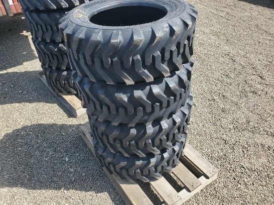 (4) New Camso 10-16.5  10 Ply Skid Steer Tires