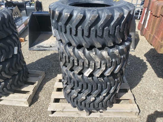 (Qty. 4) New Camso 12-16.5 12 Ply Skid Steer Tires