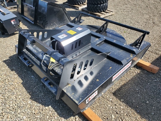 New JCT 6' Skid Steer Rotary Cutter With Hoses & Flush Face Couplers