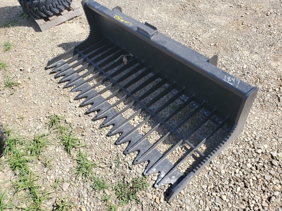 New 72" Skid Steer Rock Bucket