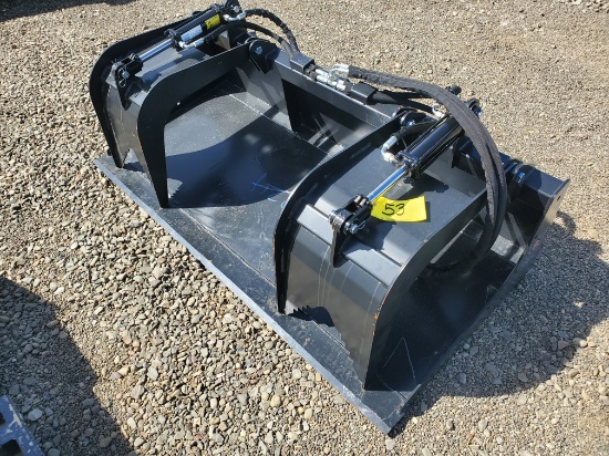 New Wolverine 72" Grapple Bucket With Hoses And Flush Face Couplers