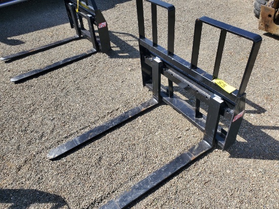 New Kivel 4200Lb. 48" Skid Steer Pallet Forks