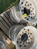Qty Of 4   14X22.5 Aluminum Hub Pilot Wheels