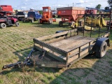 Custom Made 6' X 10' Utility Trailer With Mesh Ramp