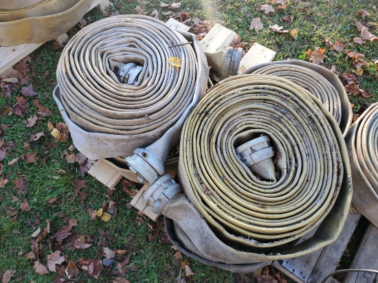 Qty. (5) Rolls 4" X 50' Firehose With Angus Connectors