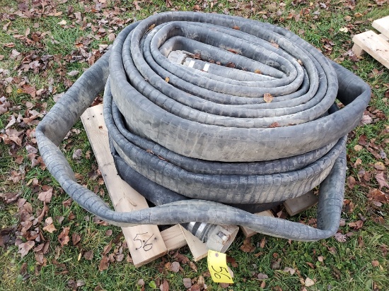 Qty (3) Rolls 4" X 50' Firehose With Camlock Couplers