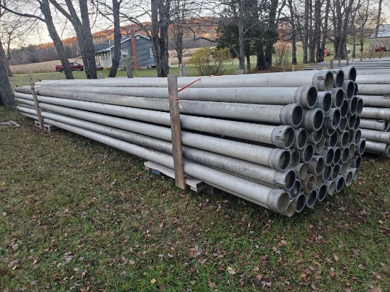 Qty (54) Lengths 6" X 30' Irrigation Pipe With Tico Couplers