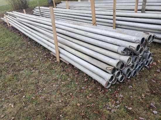Qty (33) Lengths 4" X 30' Irrigation Pipe With Tico Couplers