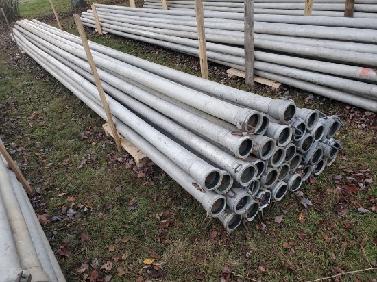 Qty (33) Lengths 4" X 30' Irrigation Pipe With Tico Couplers