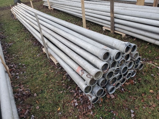 Qty (33) Lengths 4" X 30' Irrigation Pipe With Tico Couplers
