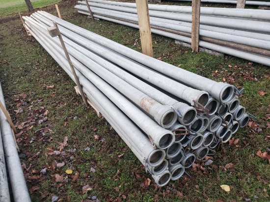 Qty (33) Lengths 4" X 30' Irrigation Pipe With Tico Couplers