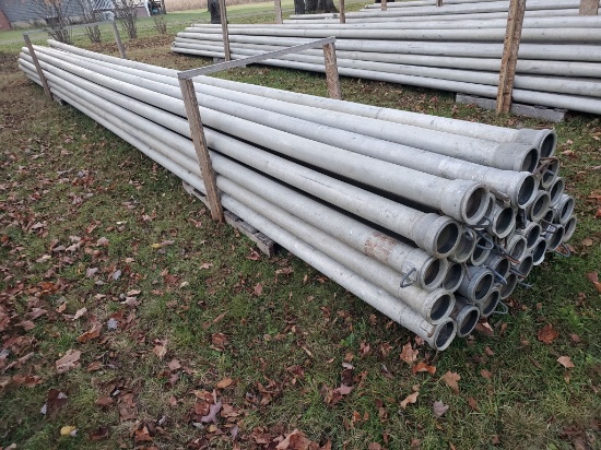 Qty (33) Lengths 4" X 30' Irrigation Pipe With Tico Couplers