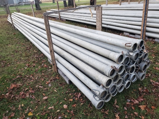 Qty (33) Lengths 4" X 30' Irrigation Pipe With Tico Couplers