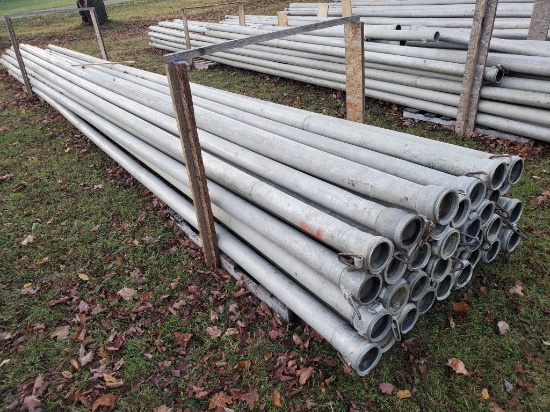 Qty (33) Lengths 4" X 30' Irrigation Pipe With Tico Couplers