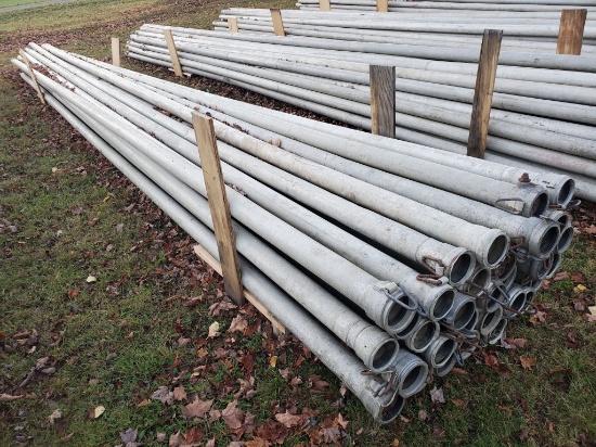 Qty (33) Lengths 4" X 30' Irrigation Pipe With Tico Couplers