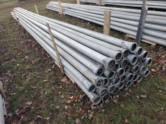 Qty (33) Lengths 4" X 30' Irrigation Pipe With Tico Couplers