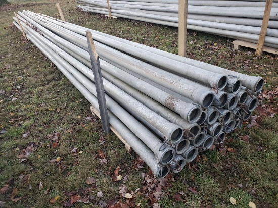 Qty (27) Lengths 4" X 30' Irrigation Pipe With Tico Couplers