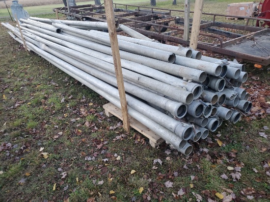 Misc Lengths 4" Irrigation Pipe With Tico Couplers (Some Damaged)