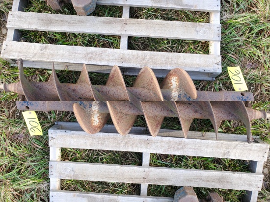 12" Post Auger With 2-1/2" Female Round Shaft