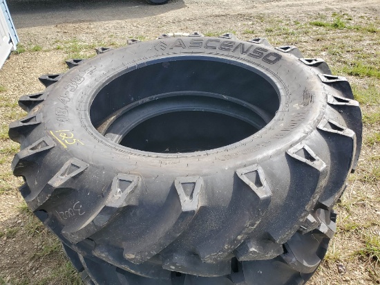 (2) New Ascenso 18.4 X 38 8 Ply Tractor Tires