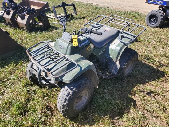 Kawasaki Bayou 250 ATV, 2WD, Runs, Drives, NO TITLE