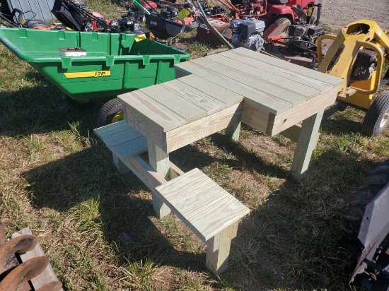 New Treated Wood Shooting Bench