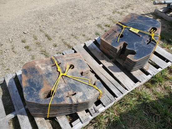 14 each 110KG(242#) New Holland Front Suitcase Weights