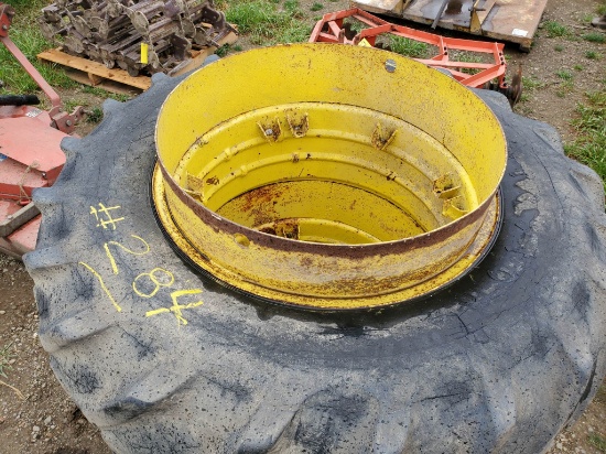 Pair 18.4 X 34 Clamp On Duals With 20" Hooks