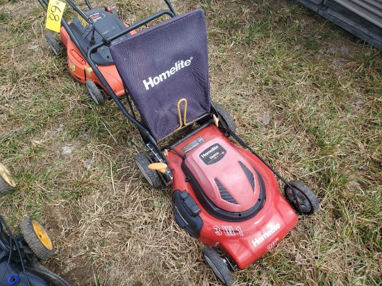 Homelite 18"  Electric Walk Behind Mower With Bagger