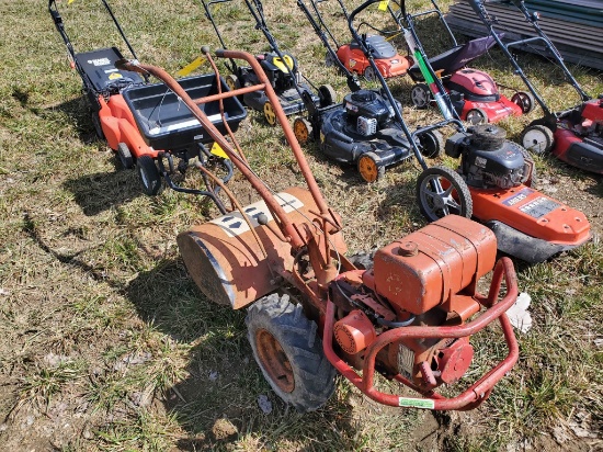 Troy Bilt Walk Behind Tiller, Runs And Operates