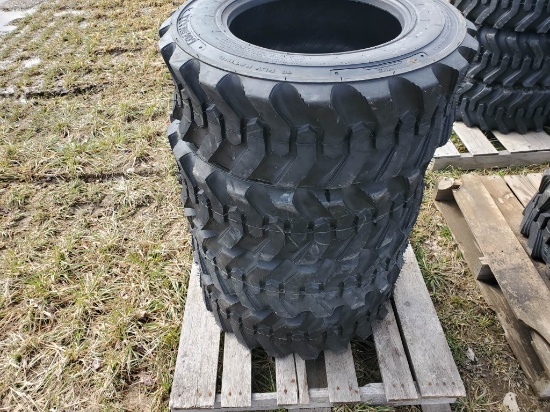 (4) New 10-16.5   10 Ply Loadmaxx Skid Steer Tires