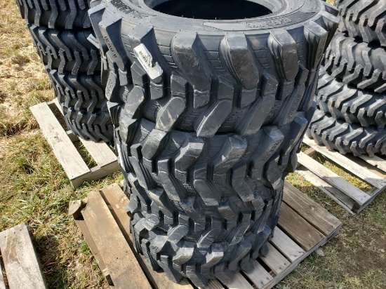 (4) New 12-16.5  12 Ply Camso SKS532 Skid Steer Tires