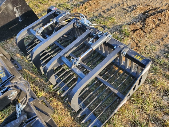 New 72" JCT Universal Skid Steer Grapple Bucket