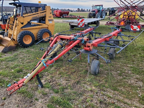 Kverneland/Vicon 6918  6 Rotor Hydraulic Fold Hay Tedder, 540 Pto